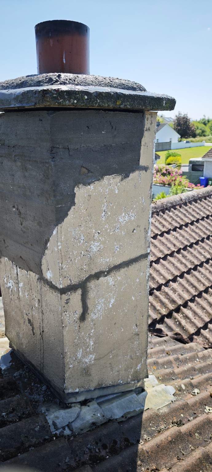 Chimney repair after work