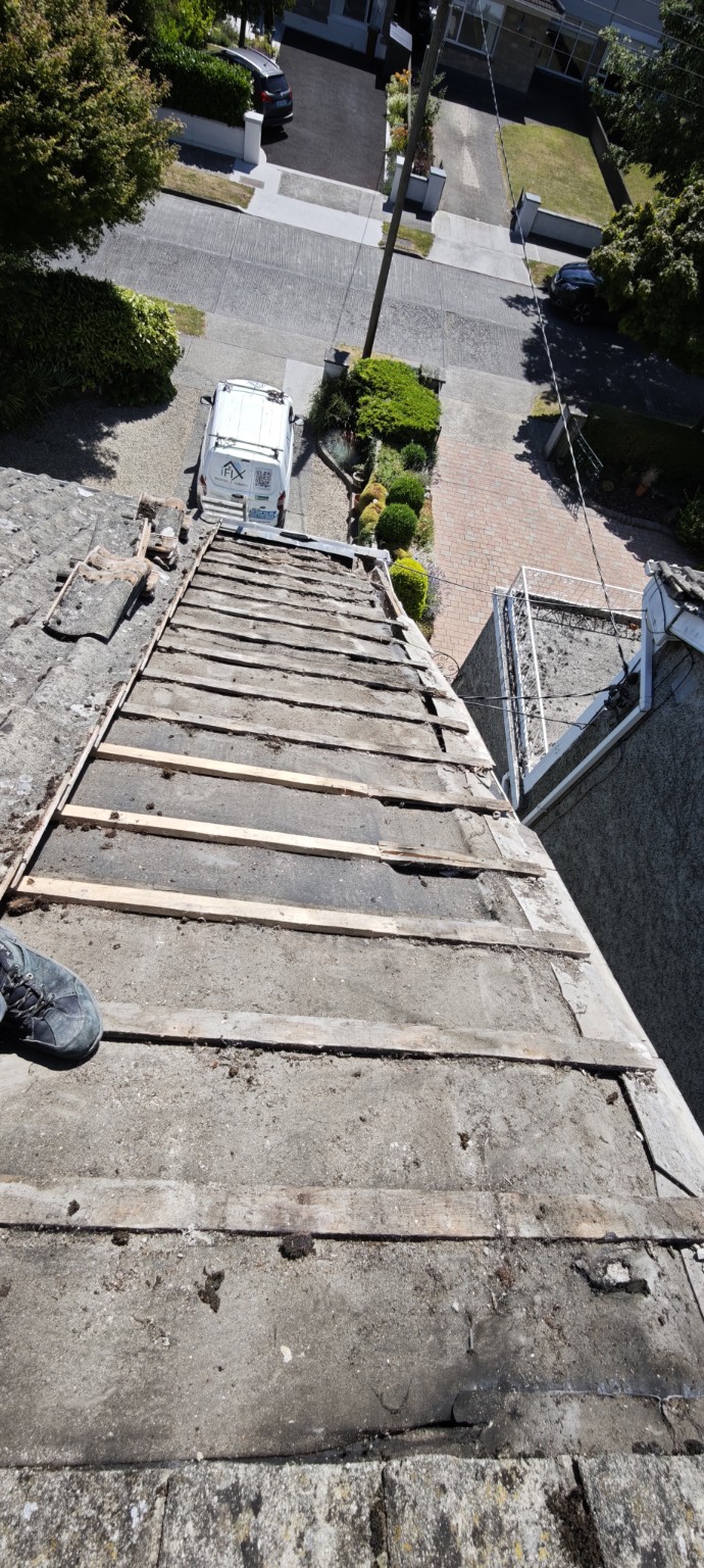 Roof repair completed on a home